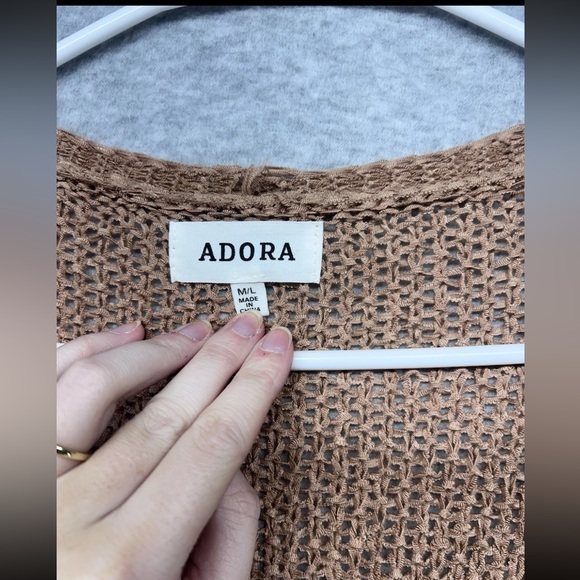 ADORA Chocolate Knit Cardigan - Picture 2 of 8